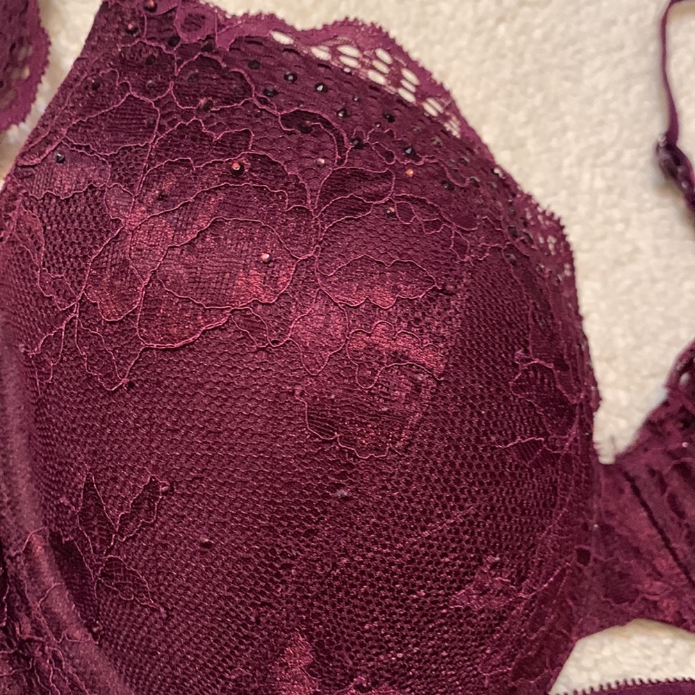La Senza So Free burgundy lace bra 34C - Picture 3 of 14